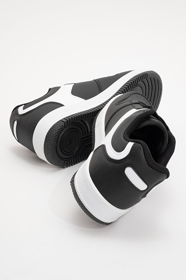 Bağcıklı Erkek Spor Ayakkabı SİYAH BEYAZ