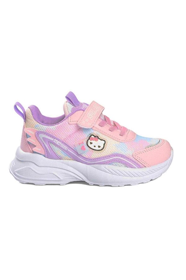 Kız Çocuk Işıklı Spor Rahat Taban Hafif Sneaker Cırt Cırtlı Yazlık Çocuk Ayakkabı