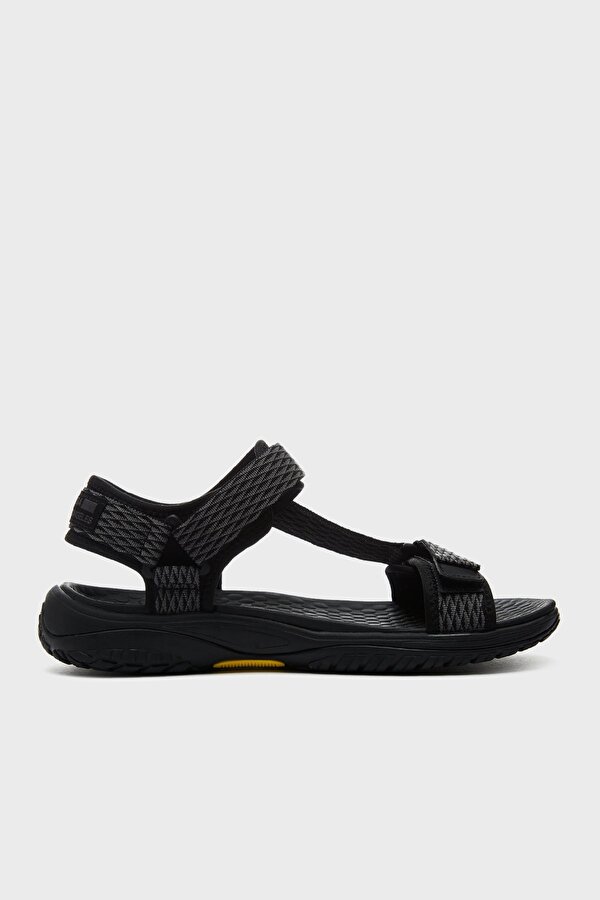 Erkek Sandalet 204351 BKGY SİYAH-GRİ