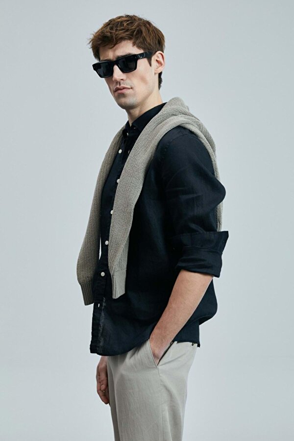 Pitaya Erkek Keten Gömlek