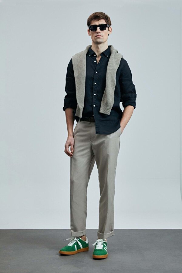 Pitaya Erkek Keten Gömlek