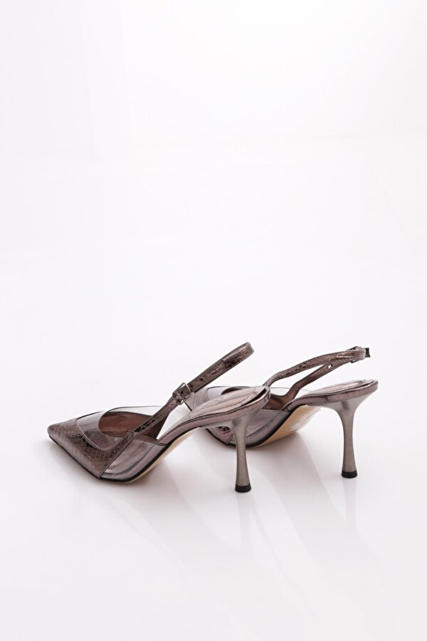 7016 Kadin Arkadan Bağlamali Topuklu Ayakkabi