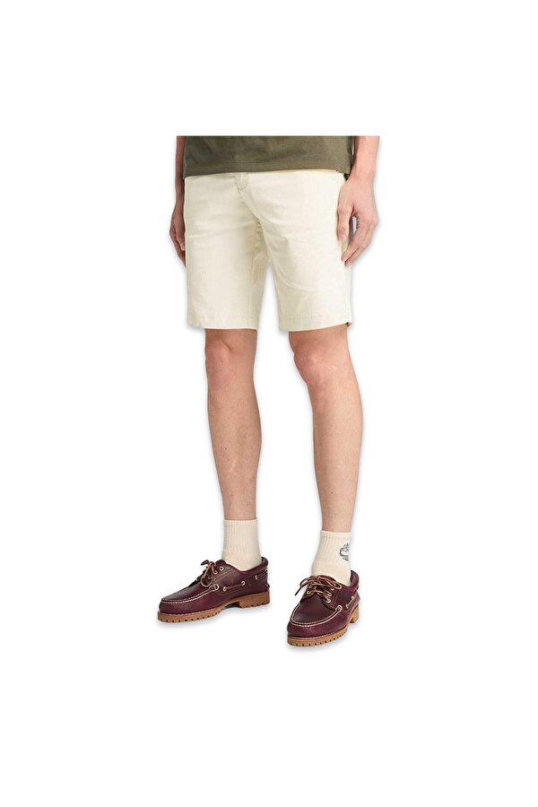 Tb0A2Dfm Claremont Twill Chino Krem Erkek Şort