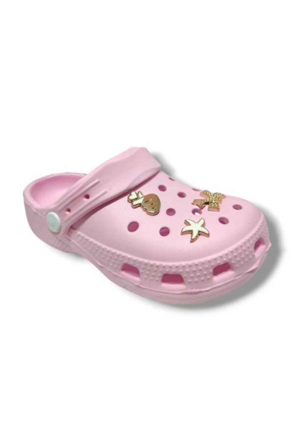 LR-300-25 Eva Yıldız Kurdale Tokalı Sabo Kız Çocuk Terlik 31-35