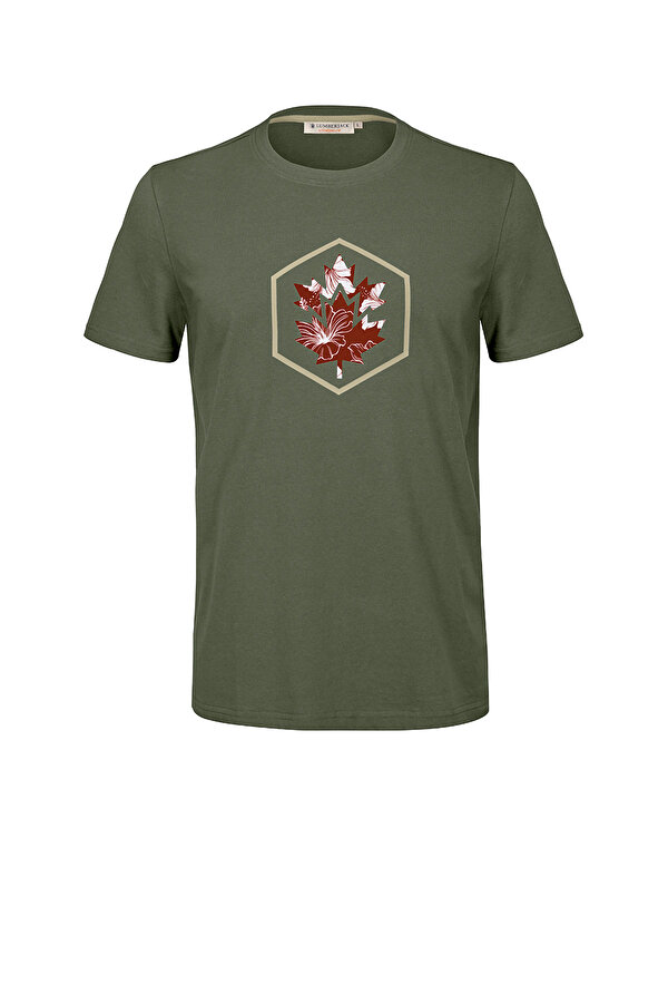 BURLEY T-SHIRT BOG LEAF S ARMY GREEN Man Sleeve T-Sh
