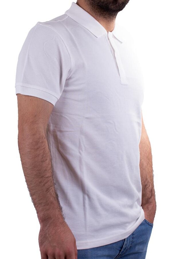 2277 Ekru Polo Yaka Erkek T-Shirt