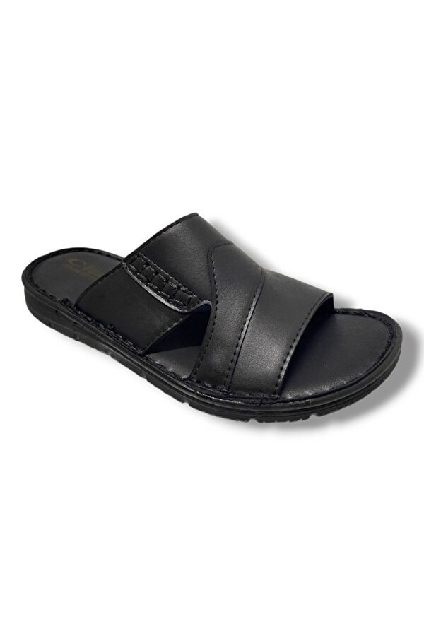 Class C601-25 Deri Anatomik Soft Erkek Terlik