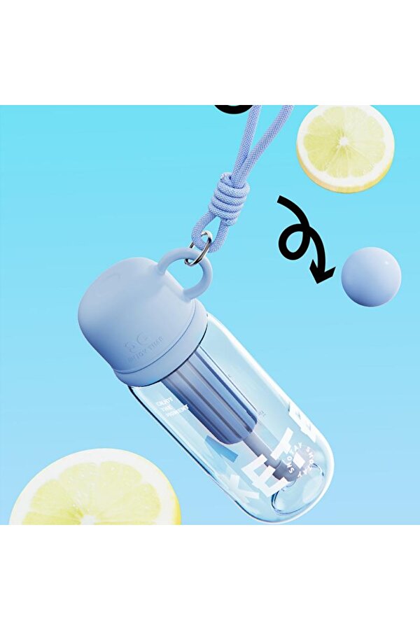 Cup Cover Su Matarası Tritan Mavi 800Ml