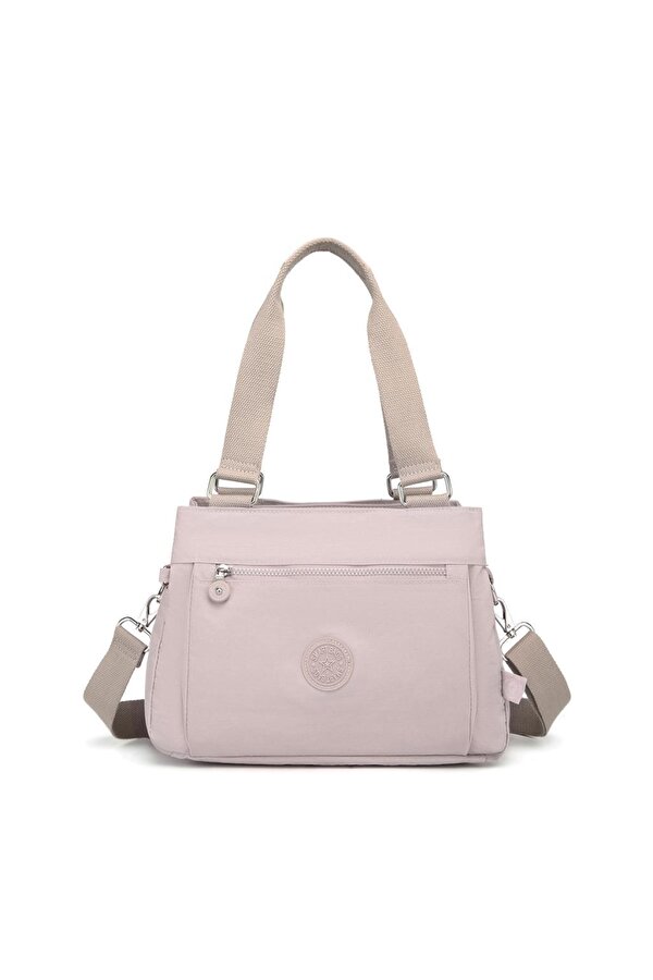 Krinkıl Kumaş Kadın Omuz Çantası  1125 Kum