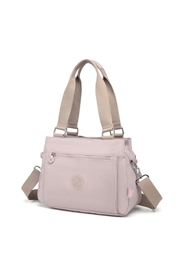 Krinkıl Kumaş Kadın Omuz Çantası  1125 Kum