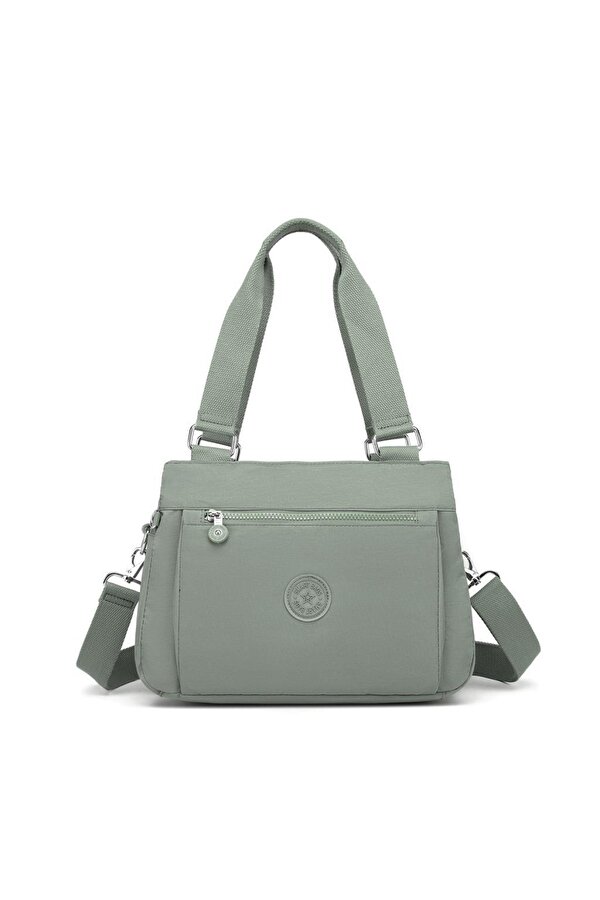 Krinkıl Kumaş Kadın Omuz Çantası  1125 Yeşil