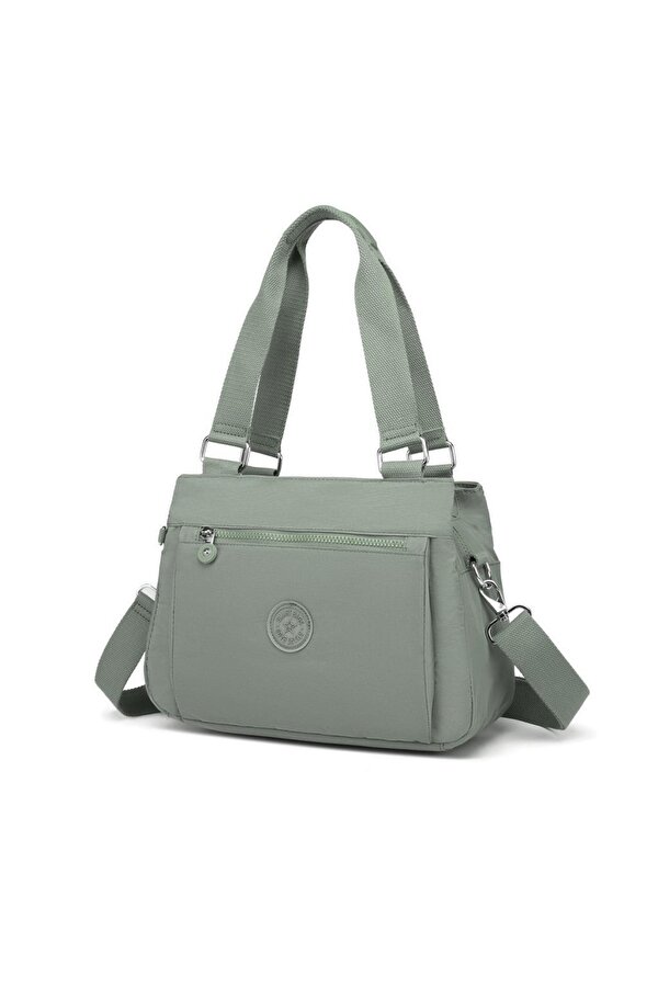 Krinkıl Kumaş Kadın Omuz Çantası  1125 Yeşil