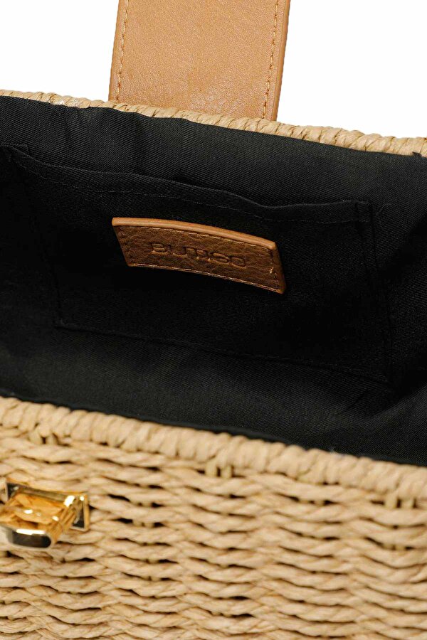 HASIR KUTU CPRZ 5FX EKRU MULTI Kadın Çapraz Çanta