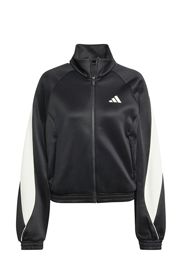 W STADIUM TT Siyah Kadın Fermuarlı Sweatshirt