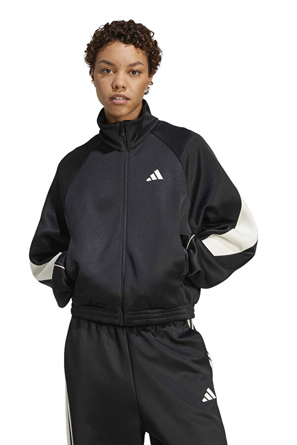 W STADIUM TT Siyah Kadın Fermuarlı Sweatshirt