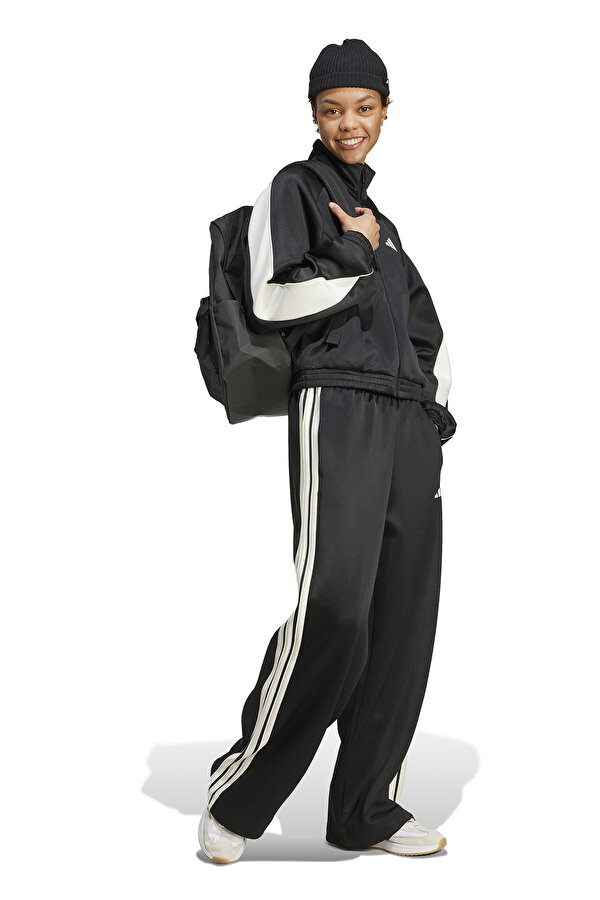 W STADIUM TT Siyah Kadın Fermuarlı Sweatshirt