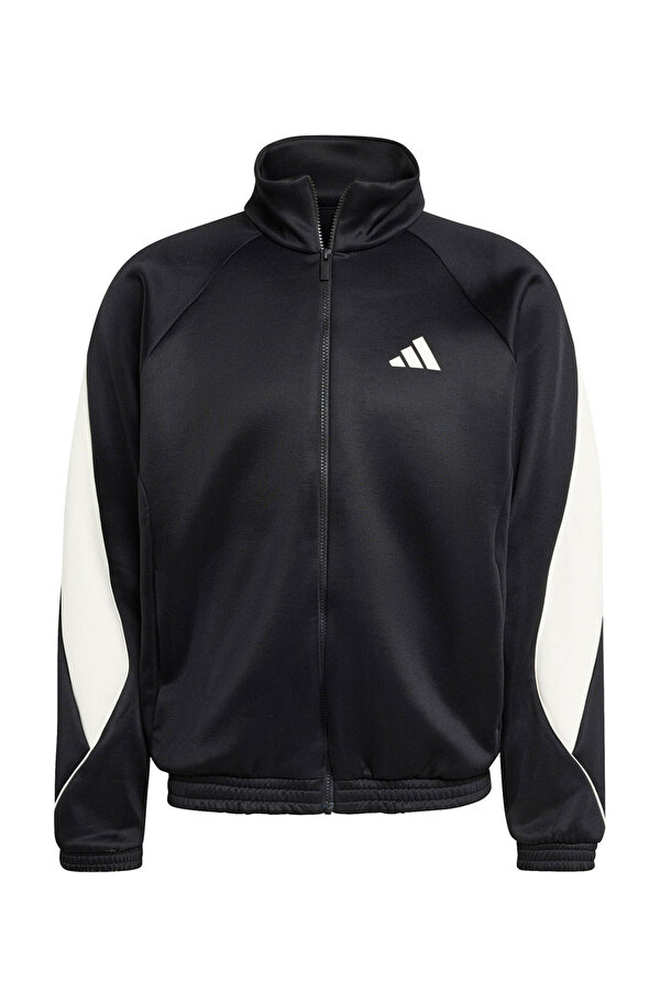 M STADIUM TT Siyah Erkek Fermuarlı Sweatshirt