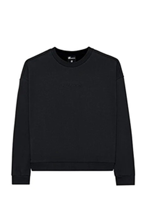 W Essential Crewneck Swea Siyah Kadın Sweatshirt