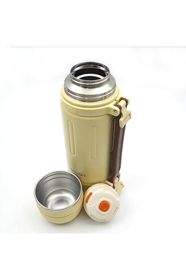 Çelik Termos Take Trip 1200Ml Krem