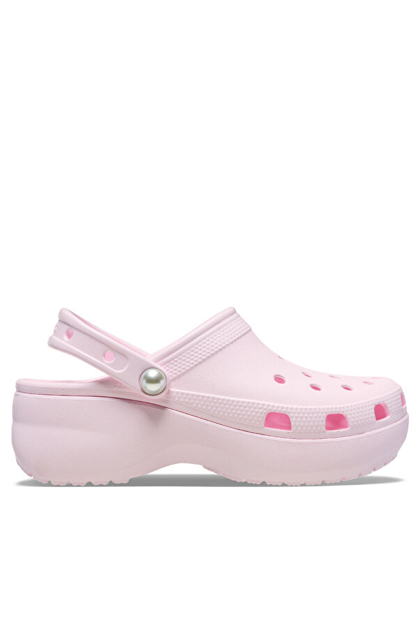 Classic Platform Pearl Clog Günlük Kadın Terlik Ballerine Pink