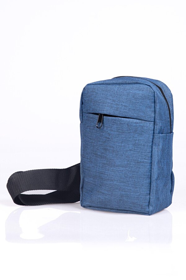 Unisex Ayarlanabilir Çapraz Askılı Lacivert Omuz Çantası