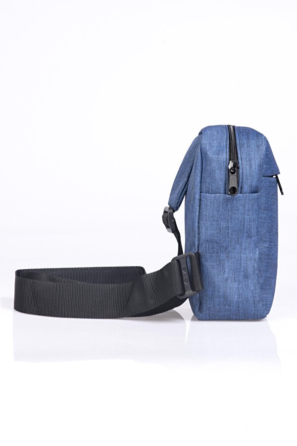 Unisex Ayarlanabilir Çapraz Askılı Lacivert Omuz Çantası