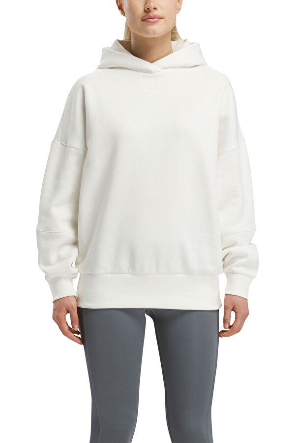 Reebok Lux Oversized Hoodie Экрю Женщина Толстовка С Капюшоном