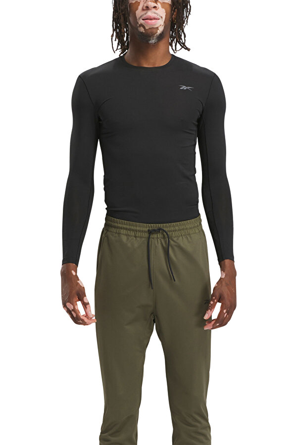 Reebok Compression Long Sleeve Черный Мужчина Фуфайка