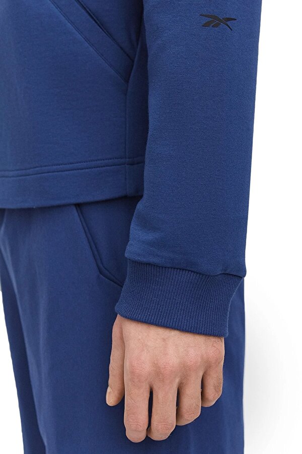 Reebok Activ Coll Dreamblend Fz Синий 004 Мужчина Толстовка На Молнии