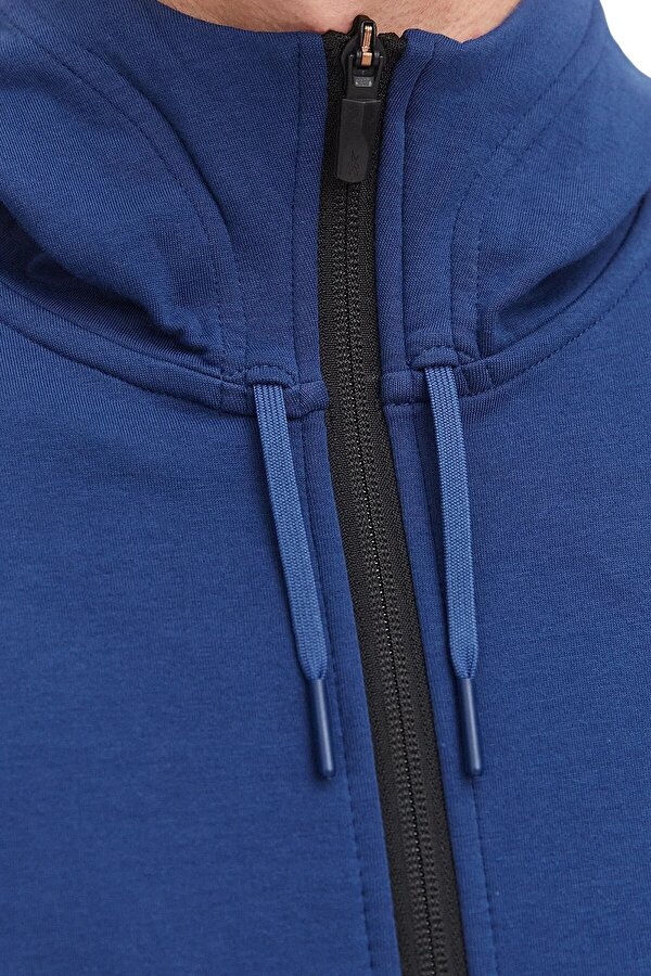 Reebok Activ Coll Dreamblend Fz Синий 004 Мужчина Толстовка На Молнии