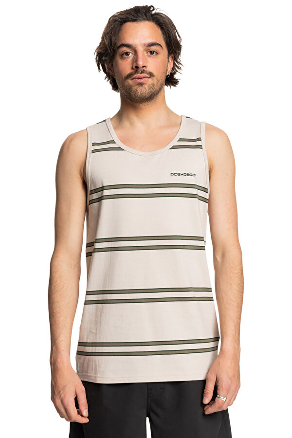 Clothing Dc Shoes Portside Stripe Tank Бежевый
