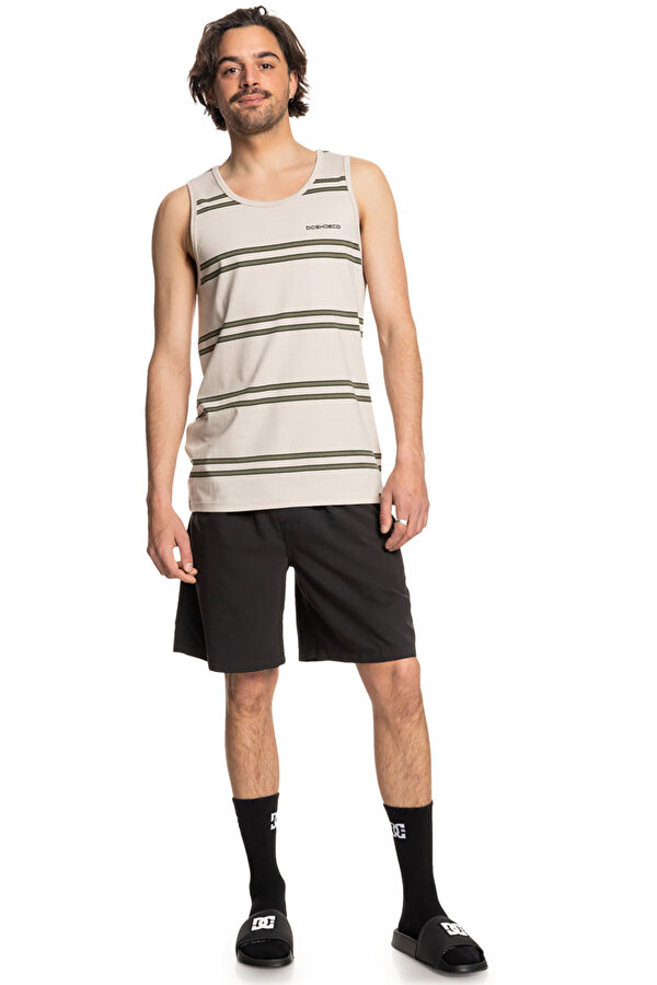 Clothing Dc Shoes Portside Stripe Tank Бежевый