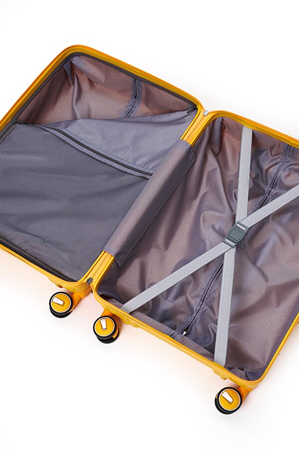 Exclusive Pro Polipropilen Kırılmaz 2 li Valiz Seti Kabin Boy ve Makyaj 2 li Set 5239