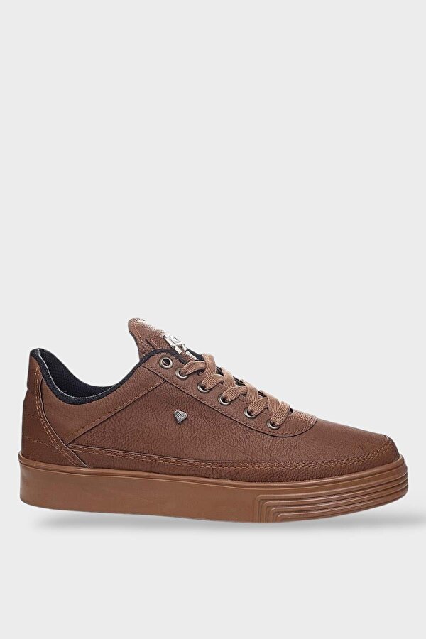 Erkek Günlük Yumuşak İç Astarlı Şık Sneaker Spor Ayakkabı TABA
