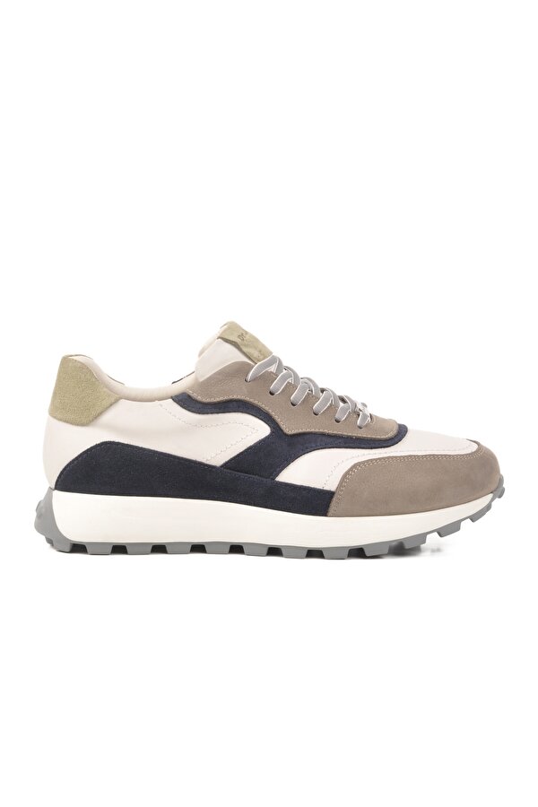 Aspor Gri Hakiki Deri Erkek Sneaker