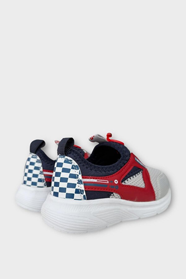 Çocuk Airfile Hafif Taban Kreş Ev Okul Spor Ayakkabı GRİ - KIRMIZI