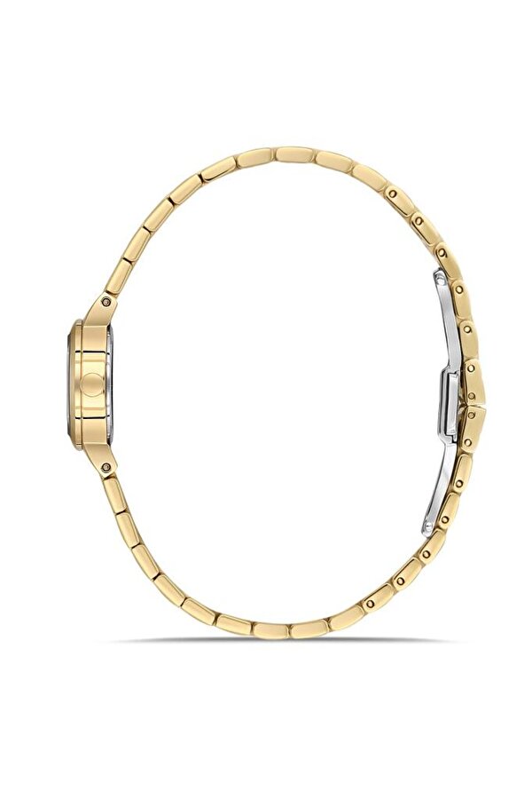 RMS.1.AG1603.06 Minimal Taşlı Tasarım Sedef Kadran Safir Cam Altın Renk Kadın Kol Saati