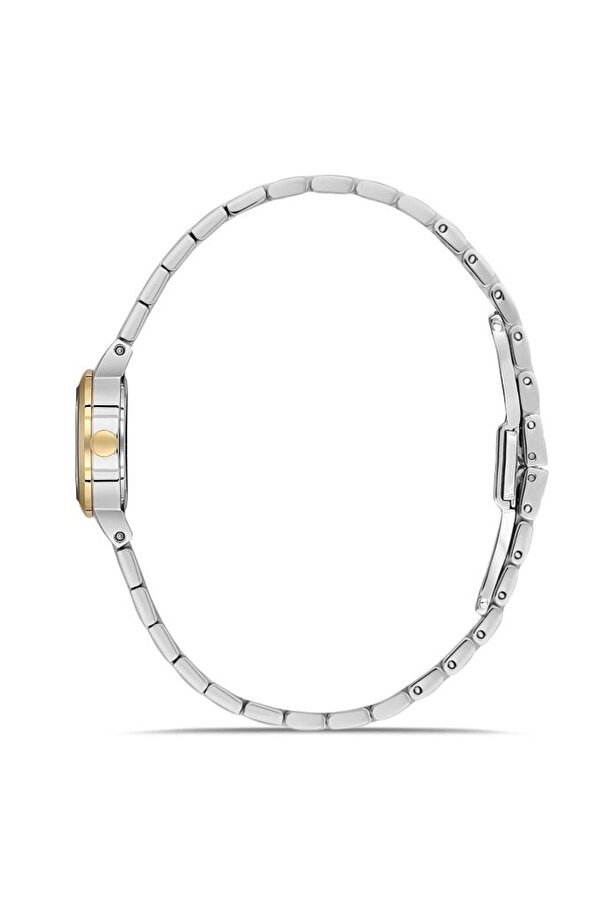 RMS.1.AG1603.05 Minimal Taşlı Tasarım Sedef Kadran Safir Cam Metalik-Altın Renk Kadın Kol Saati