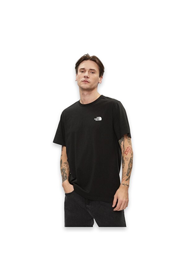 Nf0A87Ng M S/S Simple Dome Tee Siyah Erkek T-Shirt