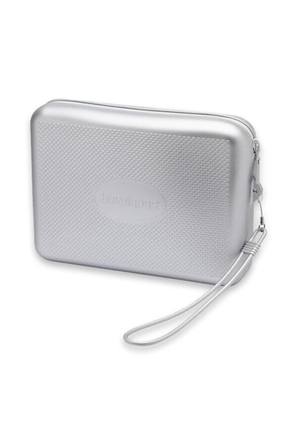 4140561 Beach Necessaire Metallic 23X18X5 El Gümüş Kadın Çanta