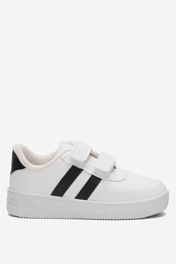 Çocuk Sneaker Spor Ayakkabı BEYAZ-SİYAH