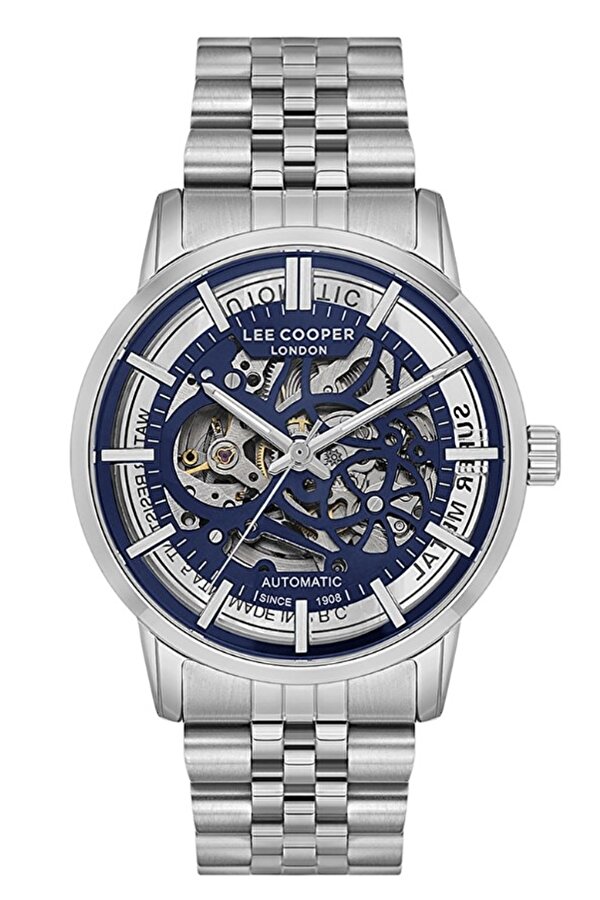 LC08036 Otomatik Mekanizma İskelet Kadran 5 Atm Su Geçirmezlik Metalik Renk Erkek Kol Saati