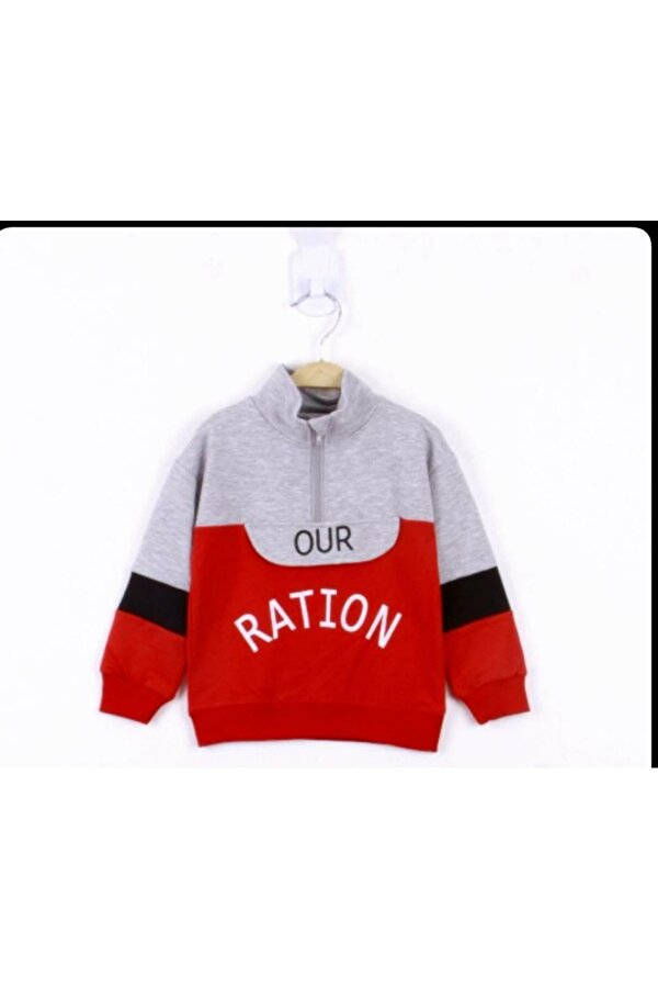 Toontoy Erkek Çocuk Ration Baskılı Sweatshirt