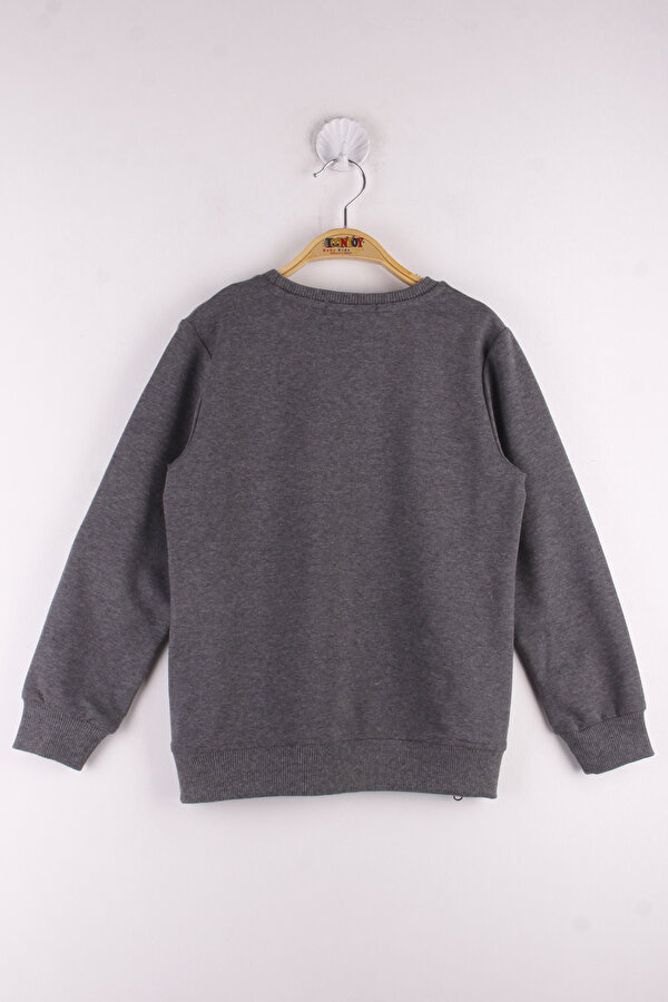 Toontoy Erkek Çocuk Brooklyn Baskılı Fermuar Detaylı Sweatshirt