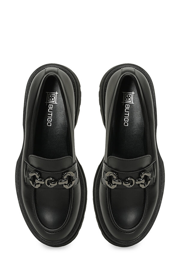 25K-2111 5PR Siyah Kadın Oxford Ayakkabı