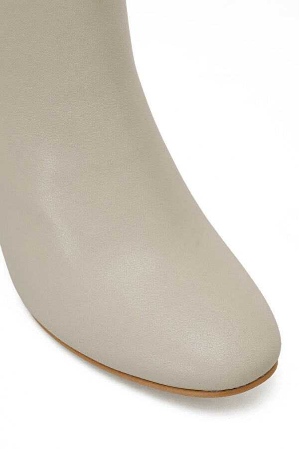 21K-256 5PR Bej Kadın Topuklu Bot