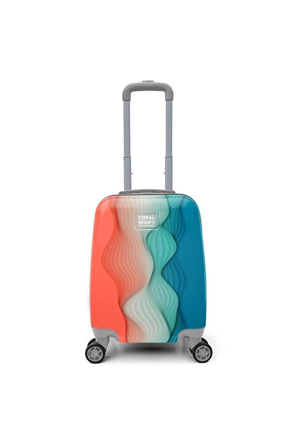 Minik Boy Çocuk Valizi Renkli Desenli 16762