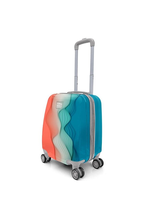 Minik Boy Çocuk Valizi Renkli Desenli 16762