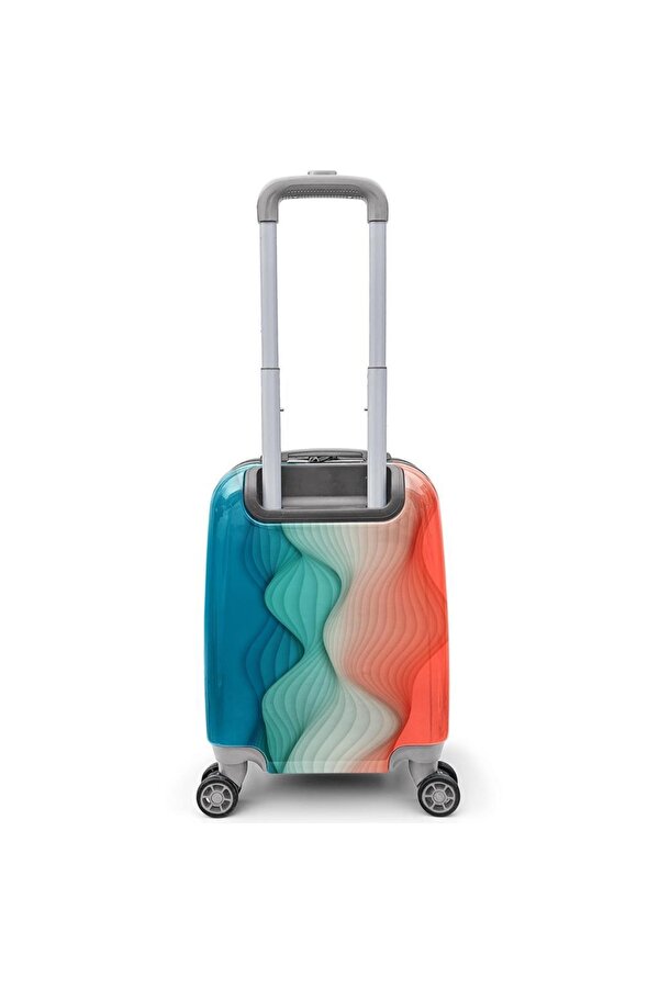 Minik Boy Çocuk Valizi Renkli Desenli 16762