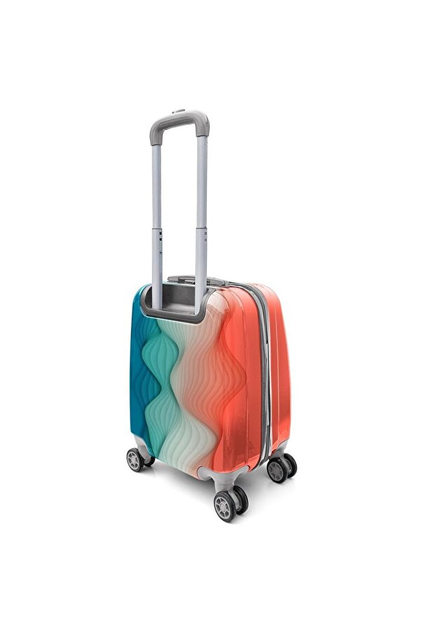 Minik Boy Çocuk Valizi Renkli Desenli 16762